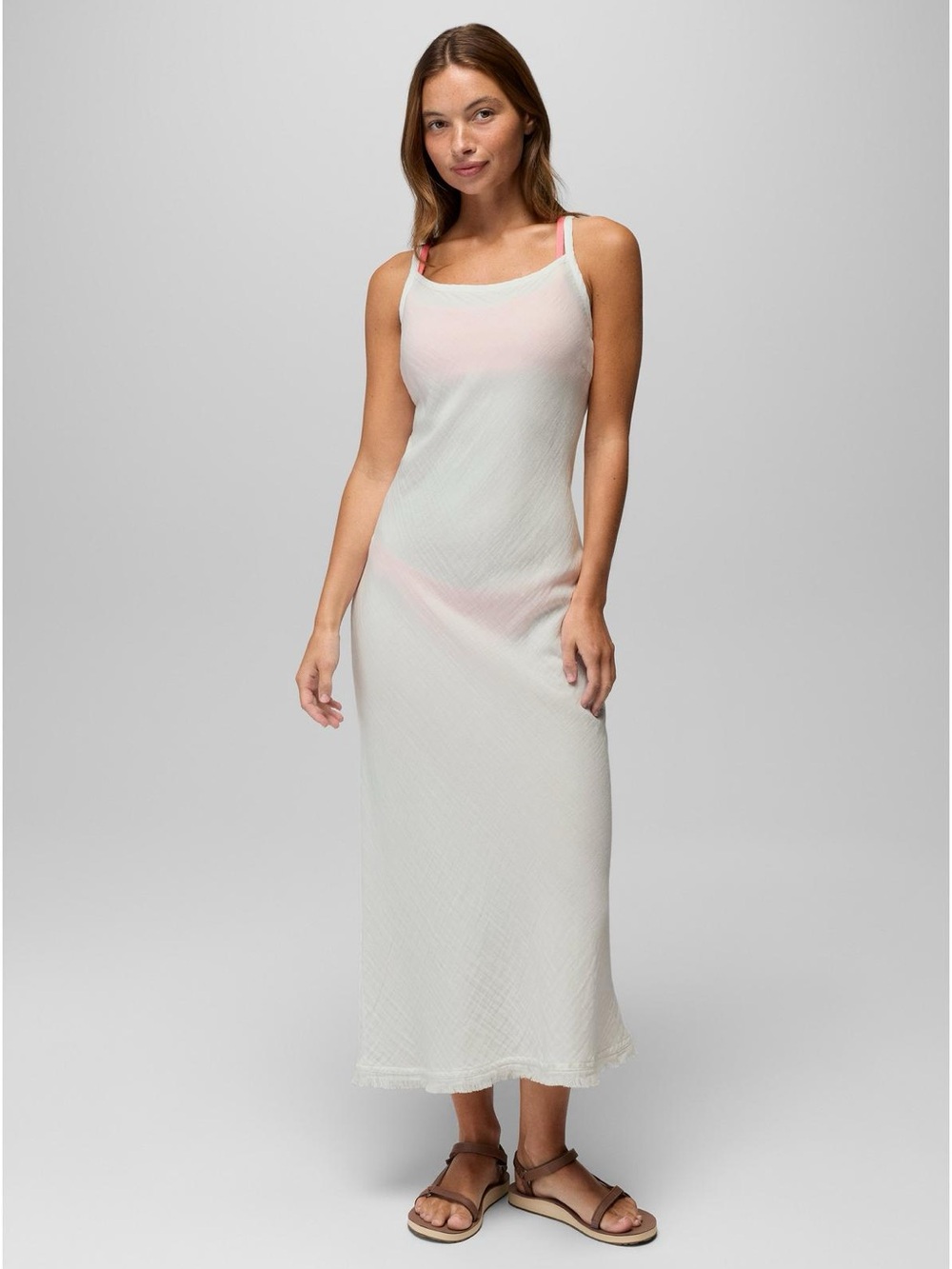 Prana NWT Hideaways Dress - Cream Coverup Boho Cotton Beach Dress - Size L